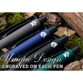 InnoBeta Wolf Gifts for Men, Wolves Ballpoint Pen Set of 4, Gifts for Wolf Lover on Birthday, Christmas and any Special Occasion