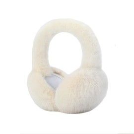 Winter Ear Warmers Women's Foldable Warm Earmuffs Plush Earmuffs Outdoor Cold Protection Faux Fur Ear Warmers Cold Winter Accessories for Women Girls Ski Running Camping, a