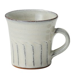 信楽焼 へちもん 白萩 マグカップ
