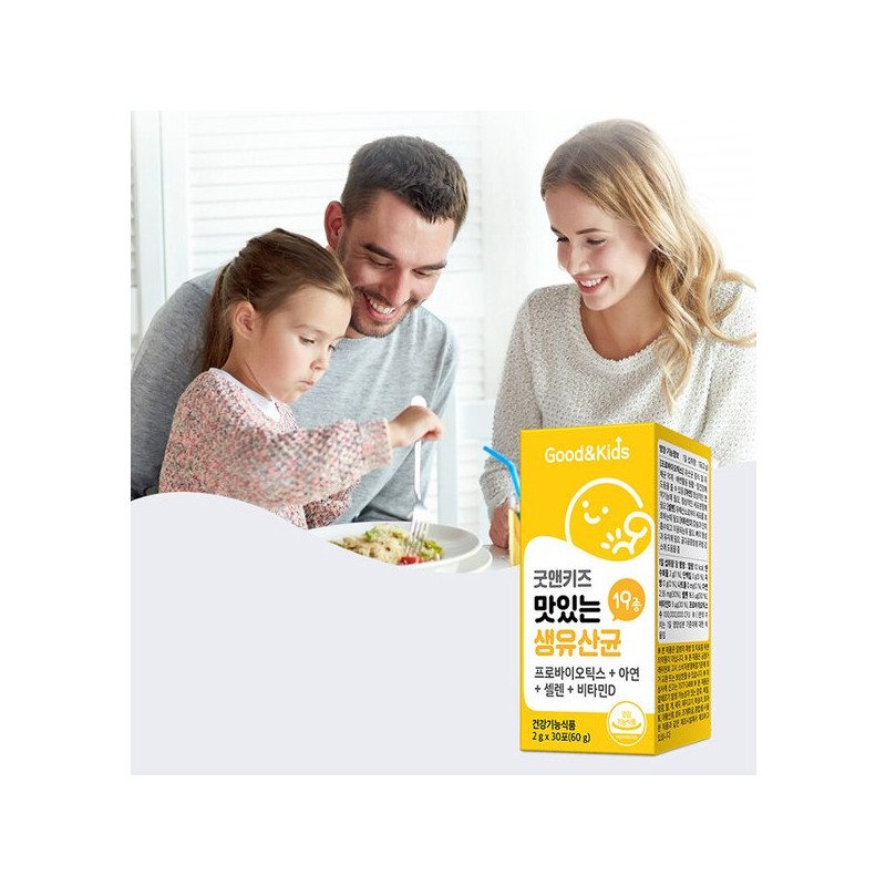 굿앤키즈 맛있는 생유산균 30포 60g 2개 60g 2개 Good &