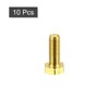 uxcell Brass Hex Bolts, M6x16mm 10pcs Fully Thread Grade 4.8