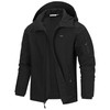 33,000ft Men's Hooded Softshell Jacket Waterproof Lightweight Insulated Windbreaker Fleece