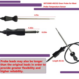 00755060 492332 Oven Probe for Meat Probe Temperature Sensor 00492332 487491 OEM