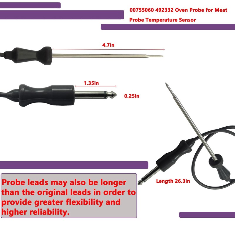 00755060 492332 Oven Probe for Meat Probe Temperature Sensor 00492332