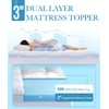 BDEUS Dual Layer 3 Inch Memory Foam Mattress Topper Queen