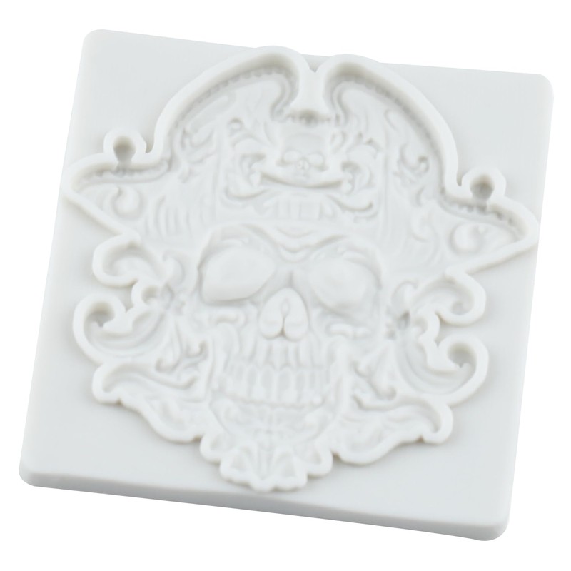 TAOXIBEI Pirate Polymer Clay Mold Pirate Skull Silicone Molds