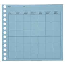 Laconic FLEX LFX-E03 Loose Leaf Monthly Calendar, Free Date