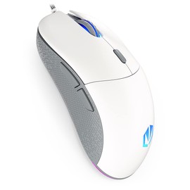 ENDORFY GEM Onyx White, Lightweight Gaming Mouse (67 g), PixArt PMW3325 Sensor, 8000 DPI, Kailh GM 4.0 Switches, 6 Programmable Buttons, Mouse Feet Made of "PTFE", EY6A012