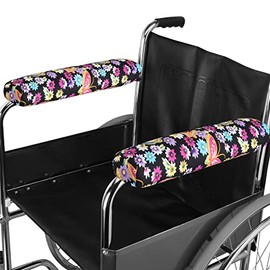TOMMHANES AMISGUOER Wheelchair Pads 14" Arm Rest Covers Armrest Pads Washable (WAP14-11B)