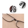 Eyeglass push in nose pads,5 Pairs Oval Slide in Nosepads,Glasses