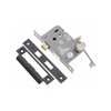 Infinity Decor Fire Rated Matt Black 3 Lever Mortice Sash