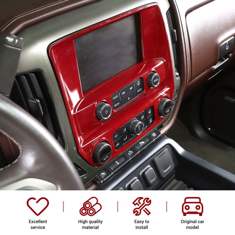PDKLIN for Silverado Center Dash AC Control Panel Trim Cover
