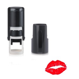 Red Lips Stamp – Self Inking Red Ink Stamper – Approx. 11mm