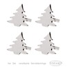 EDZARD Set of 4 Napkin Rings Christmas Tree, Length 5