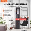 VEVOR Salon Workstation, Wall-Mounted Unit for Hair Professionals, Spa Styling