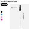 Disposable Eyelash Brushes - ShiningUU 200 Pcs Premium Fiber Bristles