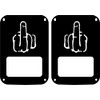 JeepTails Middle Finger Tail lamp Light Covers (Halogen) Compatible with
