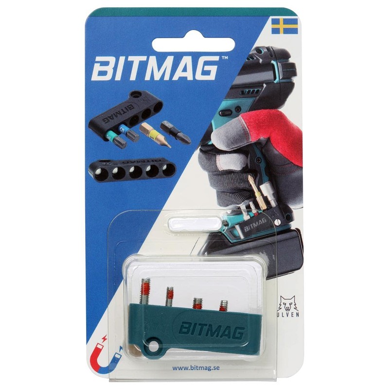 BITMAG - Magnetic bit holder for Makita cordless screwdriver, green