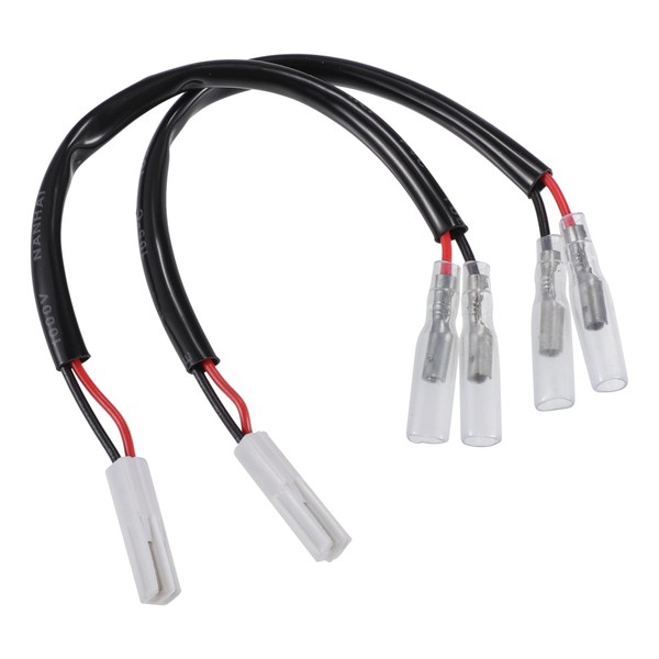 A ABSOPRO 2pcs Motorcycle Turn Signal Cable Adapter Connector for