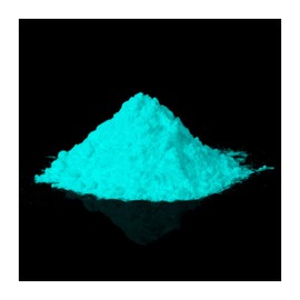Premium Glow in the Dark powder - Professional Glow Pigments, luminescent pigments, phosphorescent powder, night luminous powder, UV paint powder, glow color, black light powder (Material: Strontium Aluminate. Non toxic.) (Green-Blue, 40g)