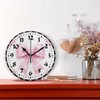 Msyxl Ribbon Bows Wall Clock, Silent Non Ticking 10 Inch