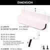 RVPEKUPE 2-Pack Under Cabinet Foot Pull with Adhesive and Screws,