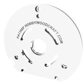 3/8" Thick precision machined Bosch RA1166 / 1613AEVS plunge router baseplate upgrade with a recess for bushings
