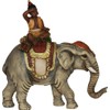 FADEDA JOK:Elephant with Moor/Height: 10 cm/Hand-Painted/Detailed Nativity Scene Figures -