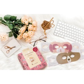 Honyarado Nara Warm Eye Mask Assorted 9 Piece Set Animal Pattern