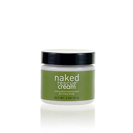 MGA Vegan Unscented Cream - Naked Rescue Body & Face Moisturizer | Natural & Organic Skin Care Moisturizer For Dry & Sensitive Skin | Fragrance Free, Non Greasy & Hydrating Cream | 2oz