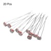 sourcing map 5528 GL5528 Photoresistors 5 mm Light Sensitive Photoresistor