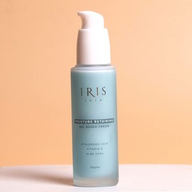 IRIS Moisture Retaining Gel Based Cream, Hydrating Formula with Hyaluronic Acid, Aloe Vera, Vitamin E