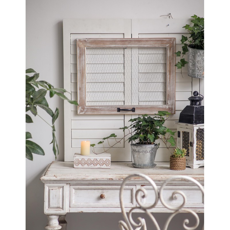 SOFE Rustic Chicken Wire Frame, Framed Photo Display Board/Wall Grid