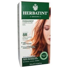 Herbatint, Permanent Haircolor Gel, 8R, Light Copper Blonde, 4.56 fl oz (135 ml) - 2pc
