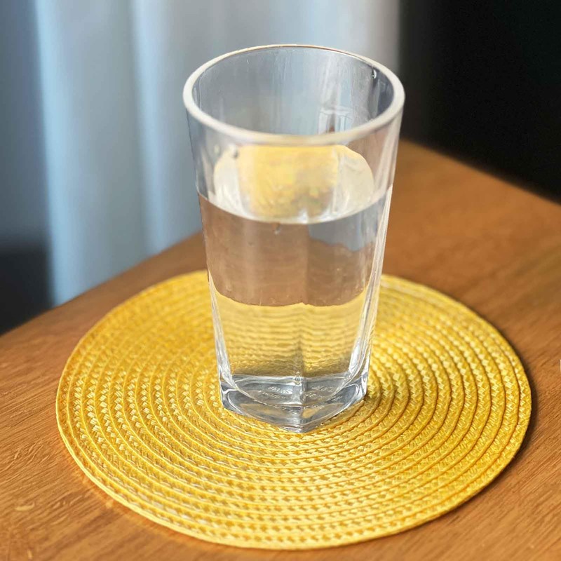 Round Woven Plastic Placemats 18cm Stylish and Practical Dining Table