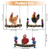 Chicken Bird Swing,Chicken Perch,Natural Wooden Swing Toys,Wood Stand for Chick,Safe