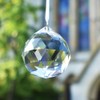 EasyBravo 50mm Clear Crystal Ball Prisms Feng Shui Suncatcher Decorating