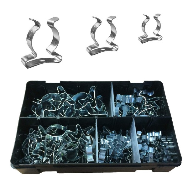 60 x Assorted Tool Spring Terry Clips Heavy Duty Storage / Shed Garage