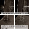 XTMYI Brown Curtains 36 Inch Length for Bathroom Shower Window