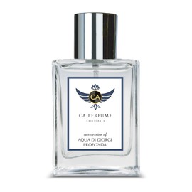CA Perfume Impression of Aqua Di Giorgi Profondo for Men Aromatic Fougere Fragrance Long Lasting Mens Cologne Eau De Parfum 1.7 Fl Oz 50ml