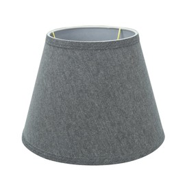 Aspen Creative 58853A, Empire Uno Lamp Shade, Grey, 6" Top x 10" Bottom x 7.5" Slant Height, Slip UNO 33mm