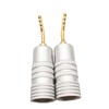 WANGCL 4 x Gold Plated 2mm Banana Plugs Screw Type