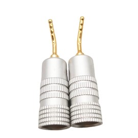 WANGCL 4 x Gold Plated 2mm Banana Plugs Screw Type Audio Speaker Pin Connector Cable Connector Adapter