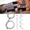 Pyhodi 25 Inch 6AN Power Steering Pump Hose Kit, Nylon