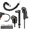 Rierousy 14 pieces 105° angle screwdriver attachment adapter, angle attachment