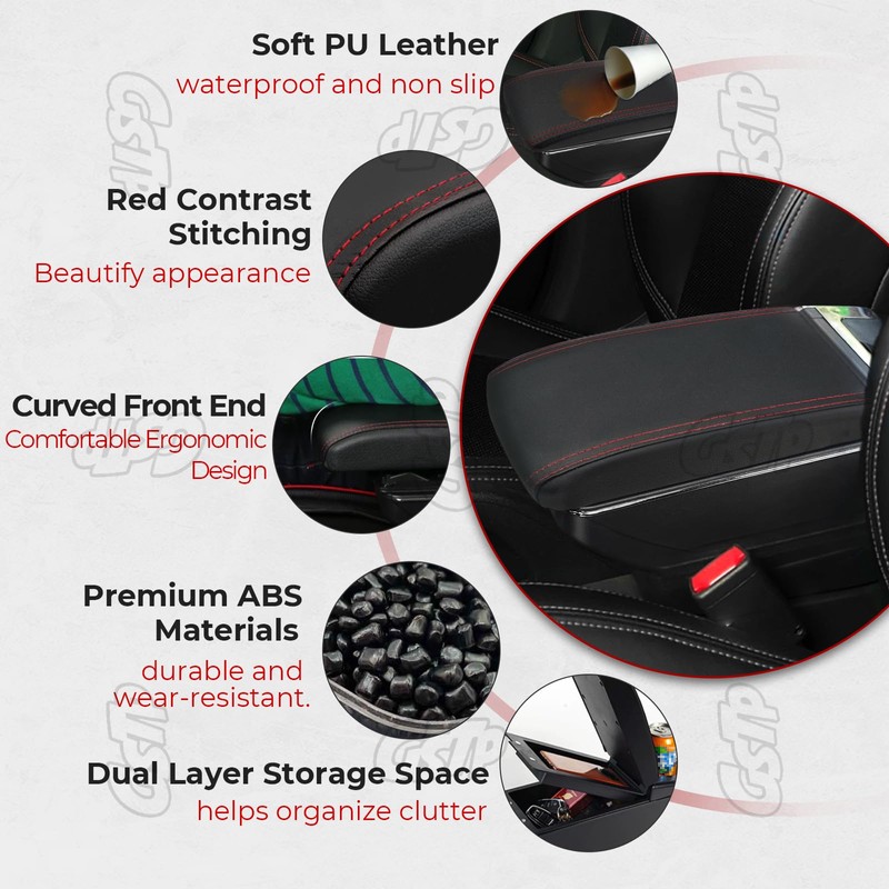 GSTP Center Console Armrest Compatible with Nissan Kicks 2016 2017