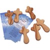 Olivewood small Comfort Cross/Set of 6