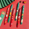 24pcs Black Ink Christmas Gel Ink Rollerball Ballpoint Pens for
