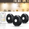 WILLED Puck Lights with Remote Control,3 Colors Under Cabinet Lighting