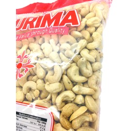 PURIMA Cashew 1kg - 100% Raw Whole Cashew Nuts 1 kg Bag - Quality Nut - Source of Protein & Fibre - Non-GMO & Vegan PURIMA